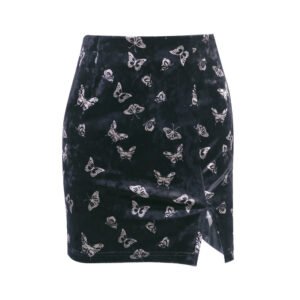 Printed girl skirt with buttock