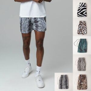 Men's Trendy Fitness Running Training Shorts Digital Printing Shorts