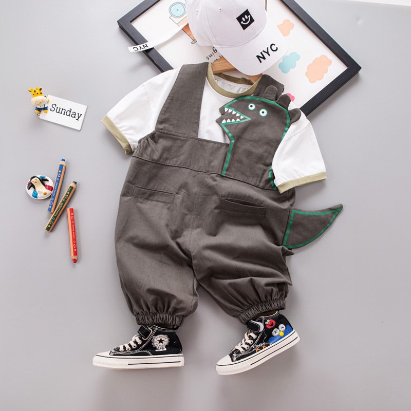 T-shirt Suspender Shorts Two-piece Set - Image 10