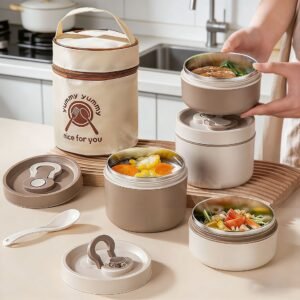 Stainless Steel Thermal Lunch Box Large Capacity