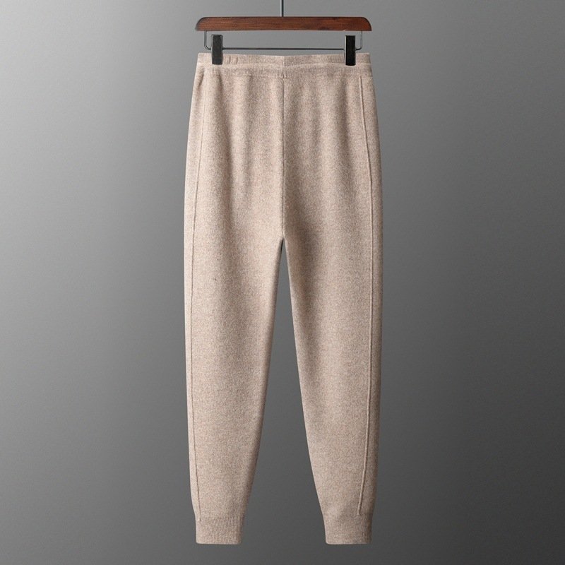 Air Layer Thickened Wool Men's High Waist Casual All-match Lock Foot Harem Pants - Image 5