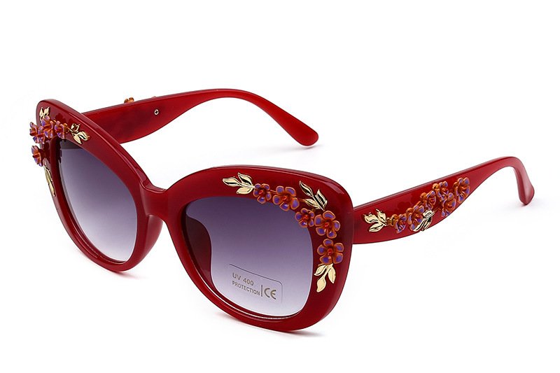 Women Sunglasses Flower - Image 8