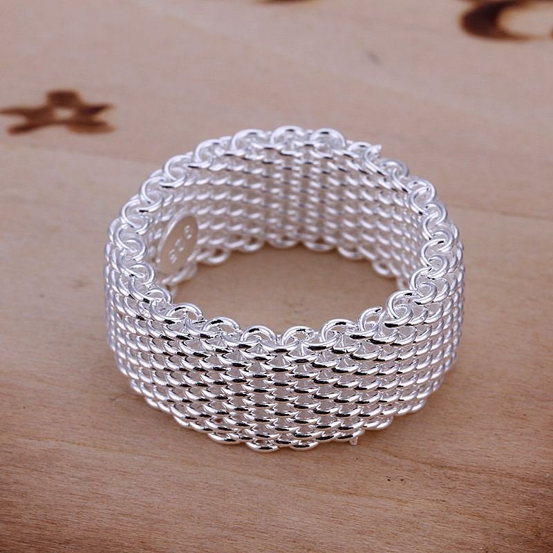 Exaggerated wire mesh ring women - Image 4