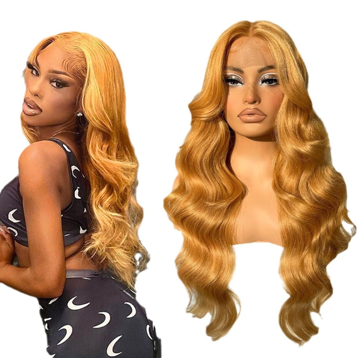 Women's Big Wave Long Roll Synthetic Wigs - Image 4