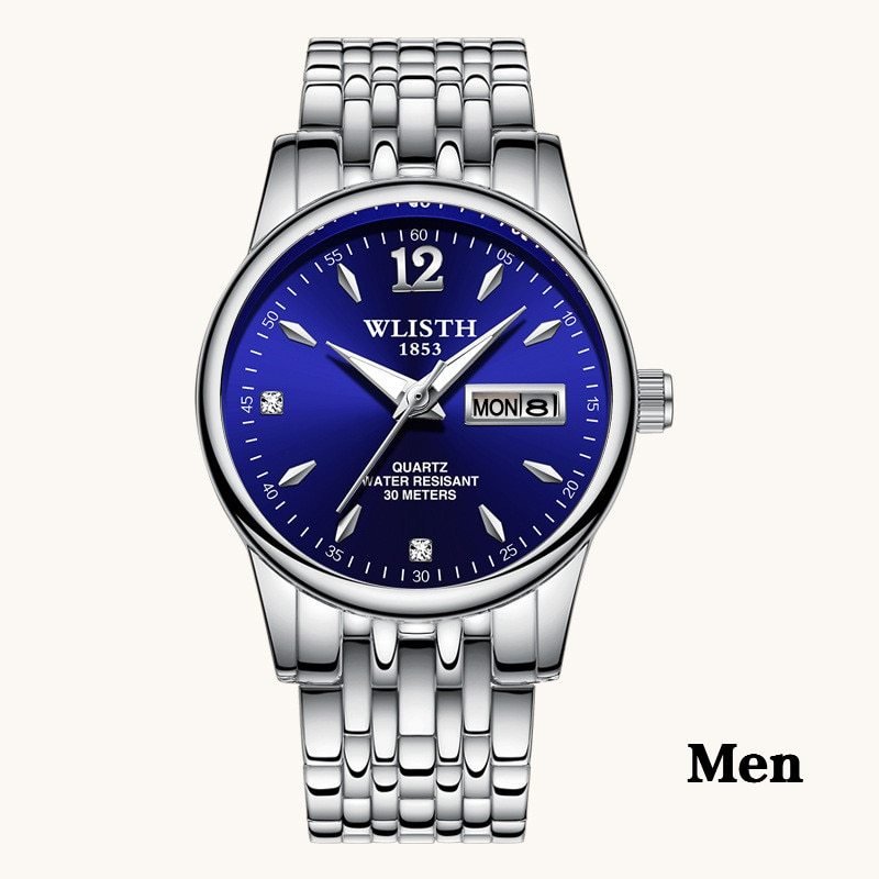 Women Dress Watch Rose Gold Stainless Steel WLISTH Brand Fashion Ladies Wristwatch Week Date Quartz Clock Female Luxury Watches - Image 3