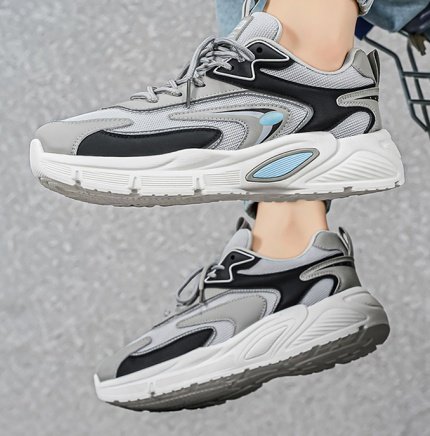 2026 Summer New Men's Breathable Mesh Sneakers, Trendy Versatile Thick Sole Casual Dad Shoes - Image 5