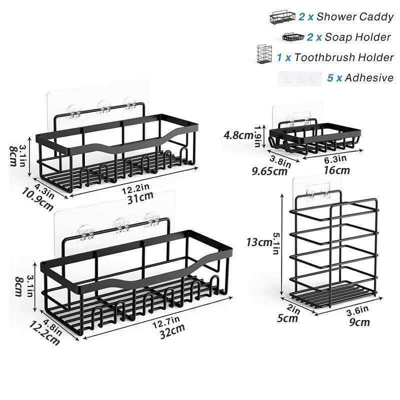 Bathroom Storage Rack Set Large Capacity - Image 7