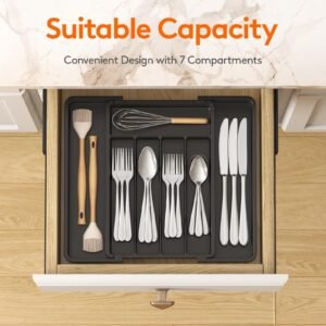 Expandable Kitchen Drawer Organizer For Utensils