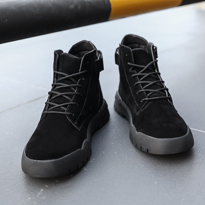 Men's solid color Martin boots - Image 2