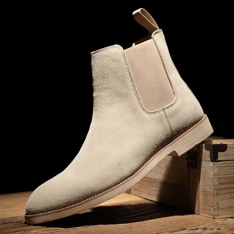Men's Chelsea Boots AutumnWinter Suede High-Top - Image 3