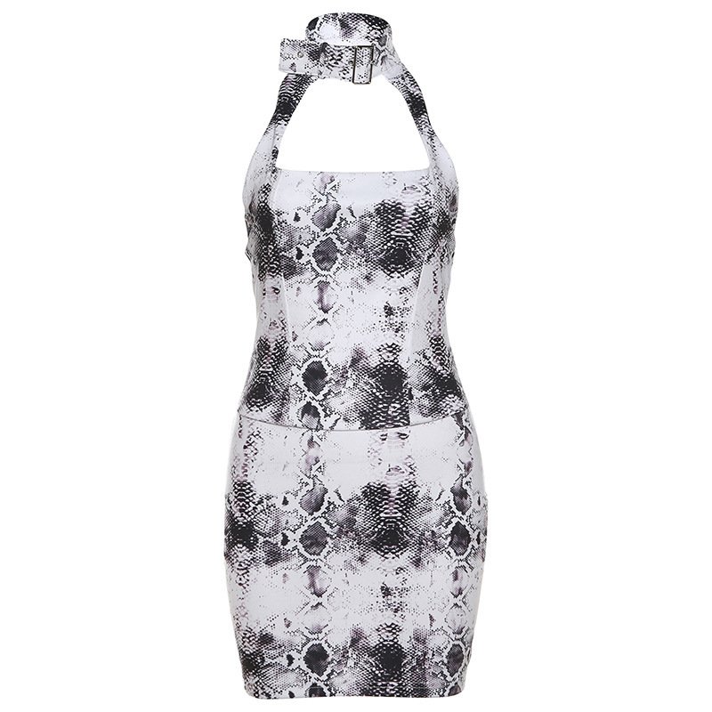 Lock Halter Backless Dress Women - Image 6