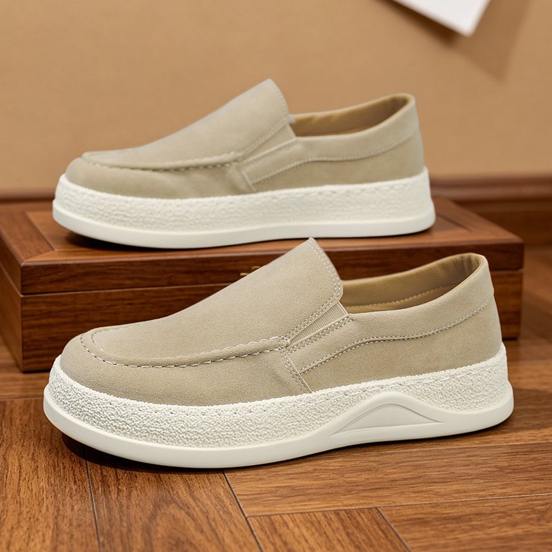 Men's Slip-on Casual Shoes, Four Seasons New Style, Breathable Low-top Lazy Sneakers, Trendy Retro Skate Shoes For Youth - Image 5