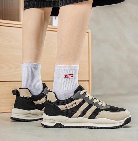 Men's Wide Toe Cortez-style Sneakers, Extra Wide Shoes For Wide Feet & High Instep, Soft Mesh Casual Trainers - Image 5
