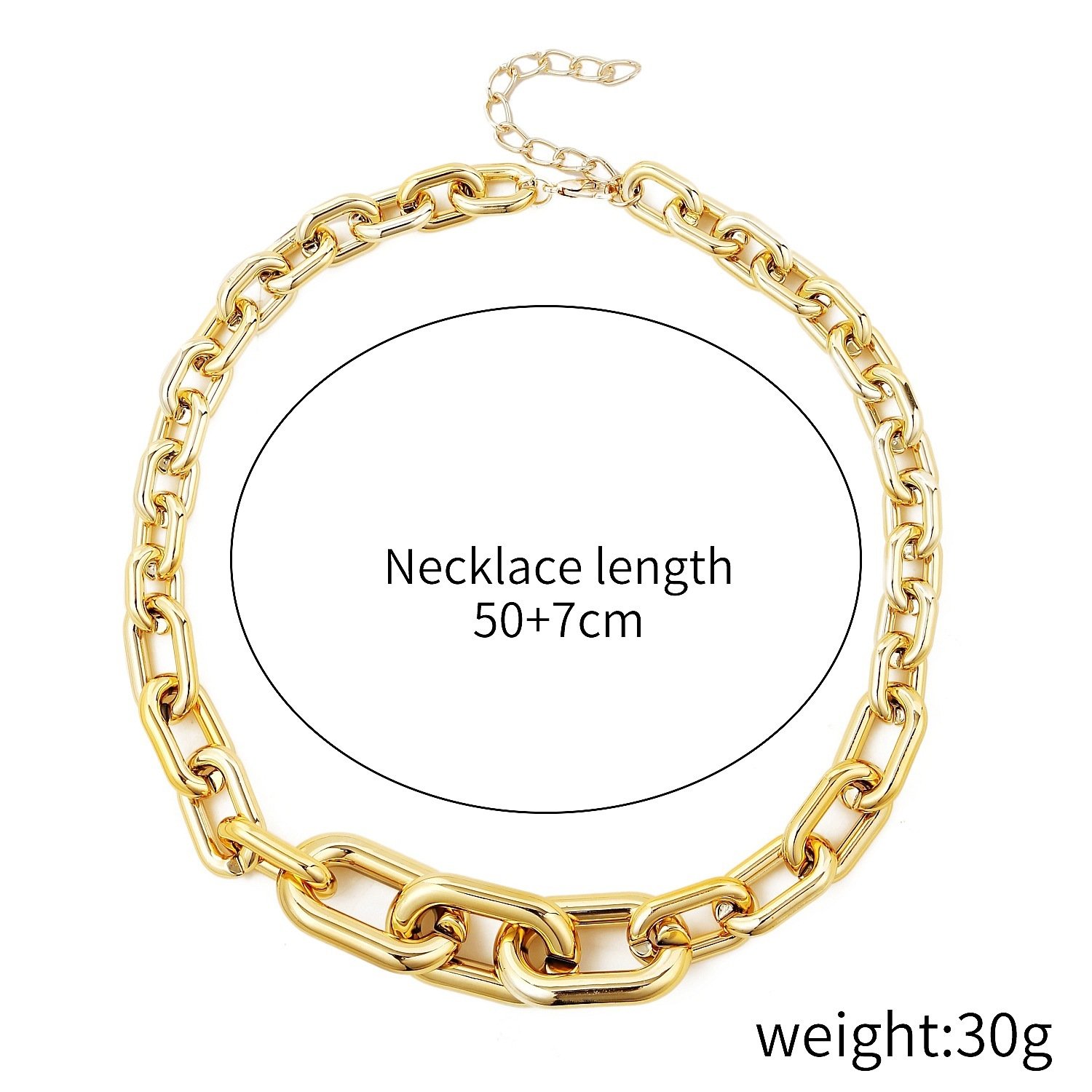 Simple Acrylic Chain Necklace Women - Image 3