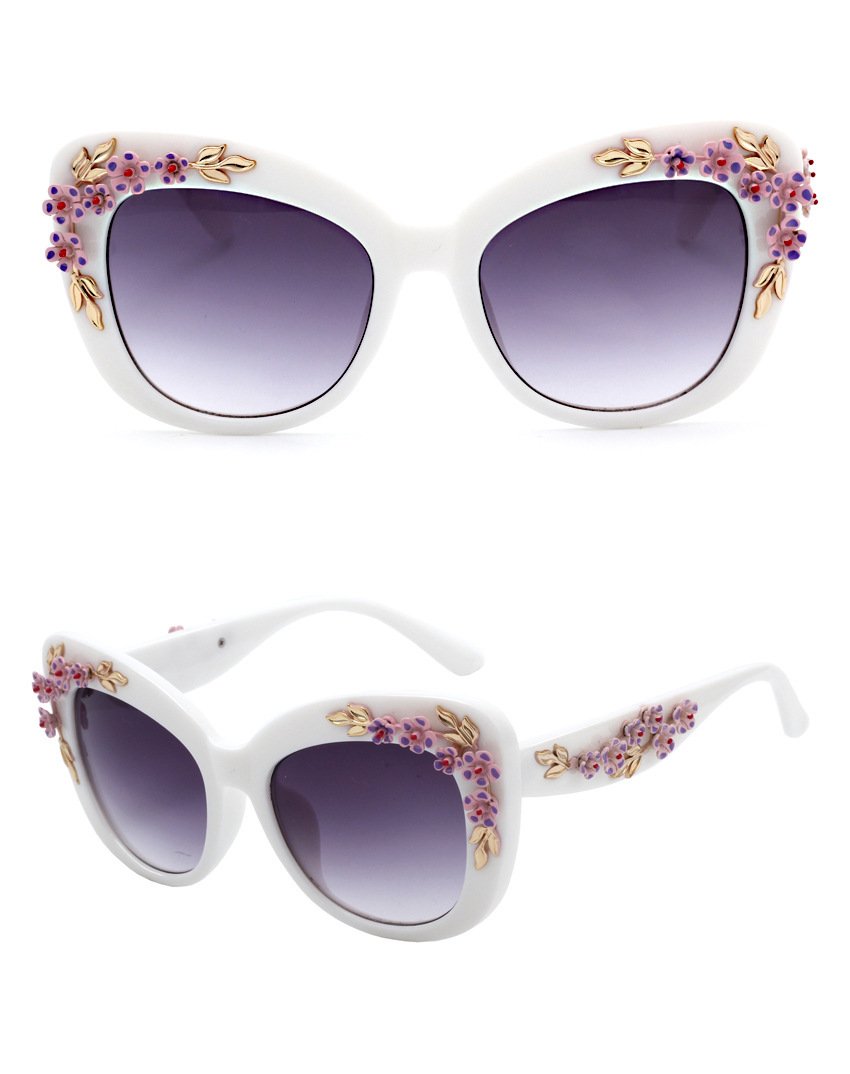 Women Sunglasses Flower - Image 5