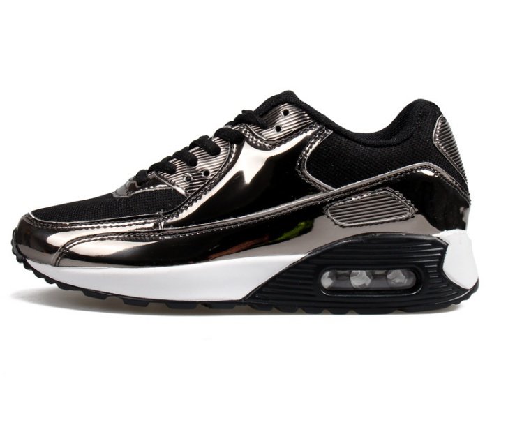 Mesh breathable running shoes, bright lacquer leather, Yuansu running shoes, sneakers - Image 3
