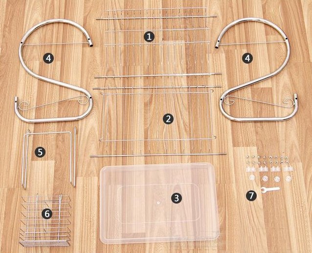 Stainless steel kitchen storage rack - Image 5