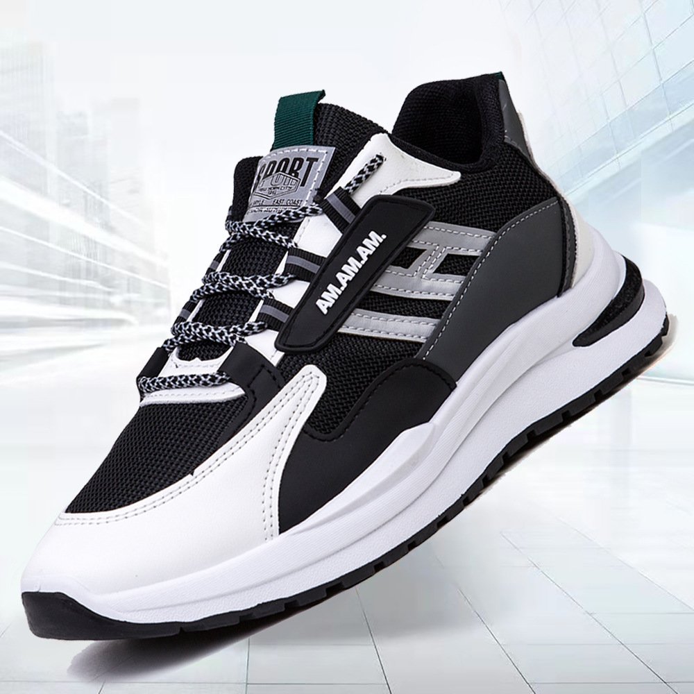 Men Sneakers White Sports Shoes Running Walking - Image 7