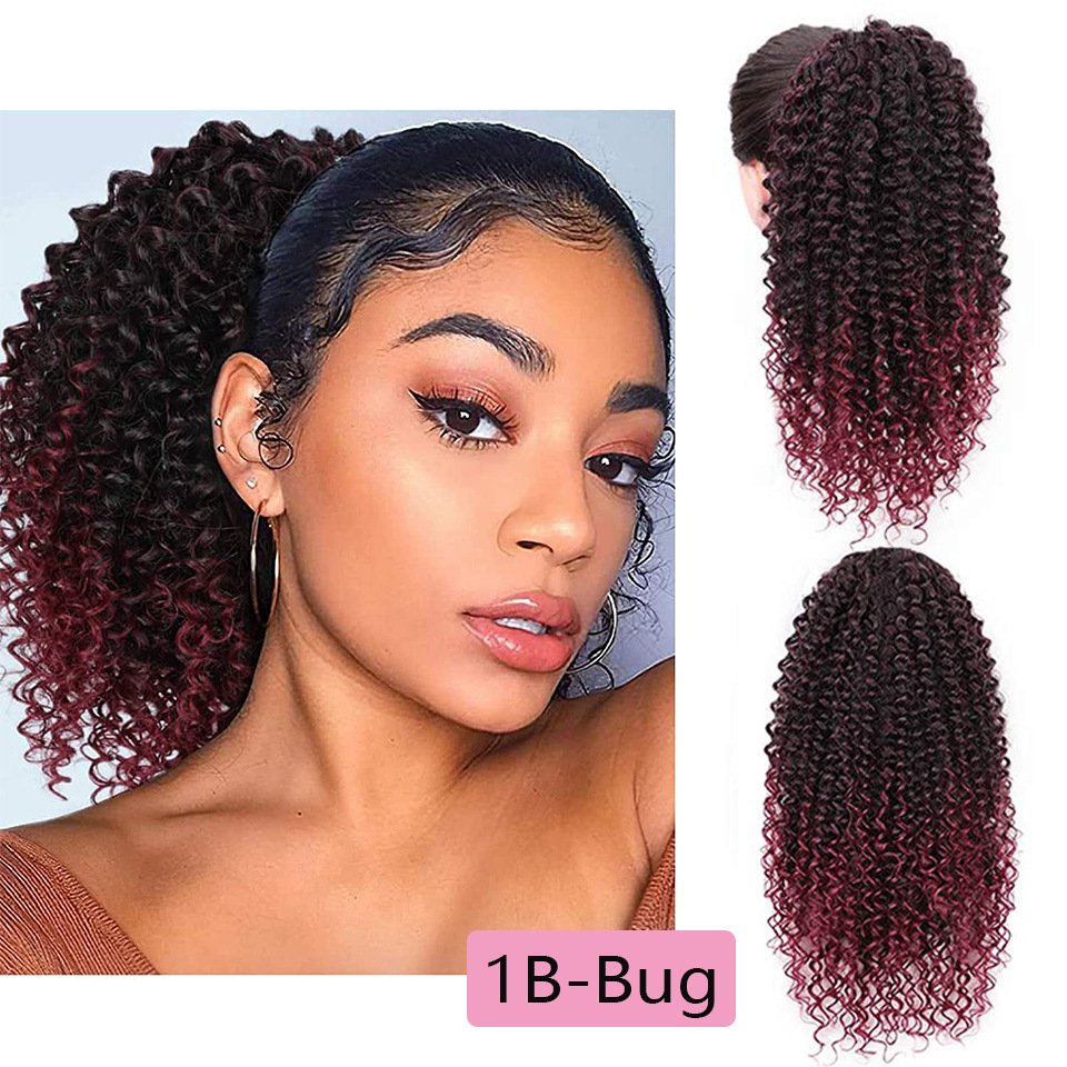 Drawstring Puffy Ponytail Afro Curls - Image 6