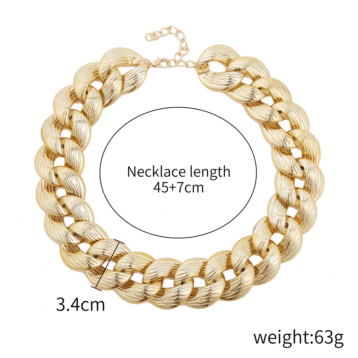 Simple Acrylic Chain Necklace Women - Image 4