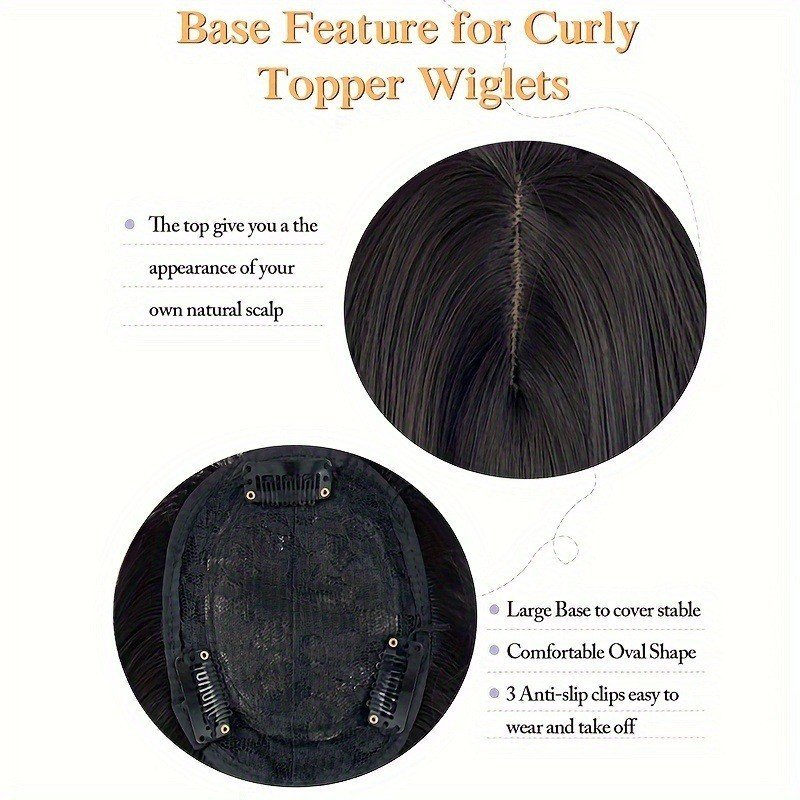 Ombre Figure-eight Bangs Synthetic Fiber Long Curls - Image 6