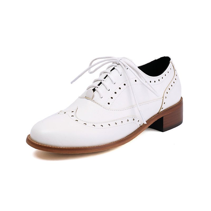 British Retro Oxfords Casual Shoes Lace-up Spring And Autumn Low-top Women - Image 7