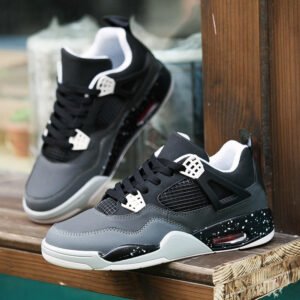 Men's Air Cushion Shoes, Dianmu Sneakers, Niche Sports Shoes For Men, Ins Trendy Footwear, Spring Versatile Yellow Thick Sole Basketball Skate Shoes