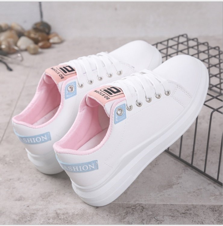 New Harajuku wild Korean students Hong Kong style white shoes spring flat winter shoes - Image 2