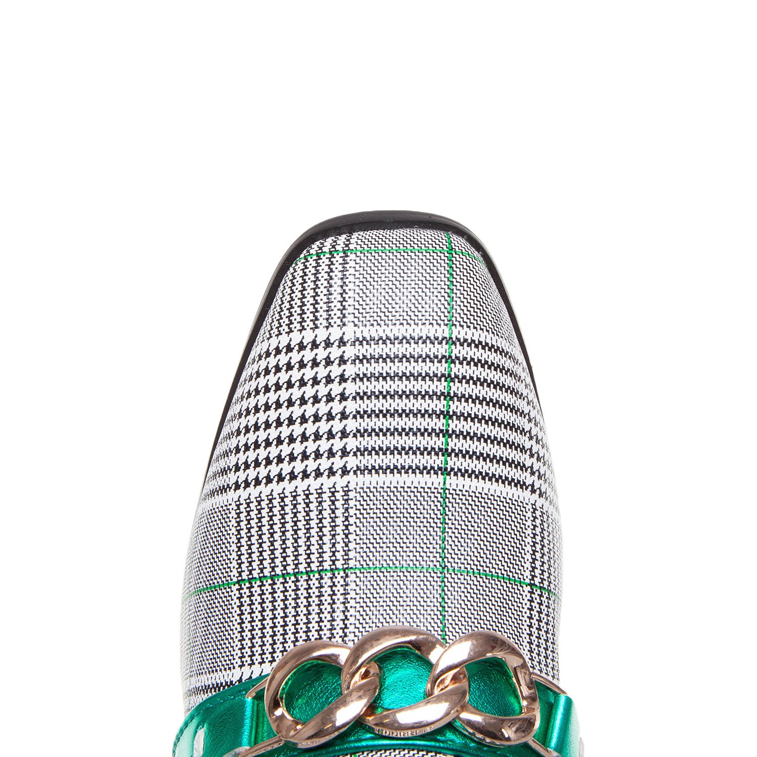 Metal decorative single shoes women - Image 5
