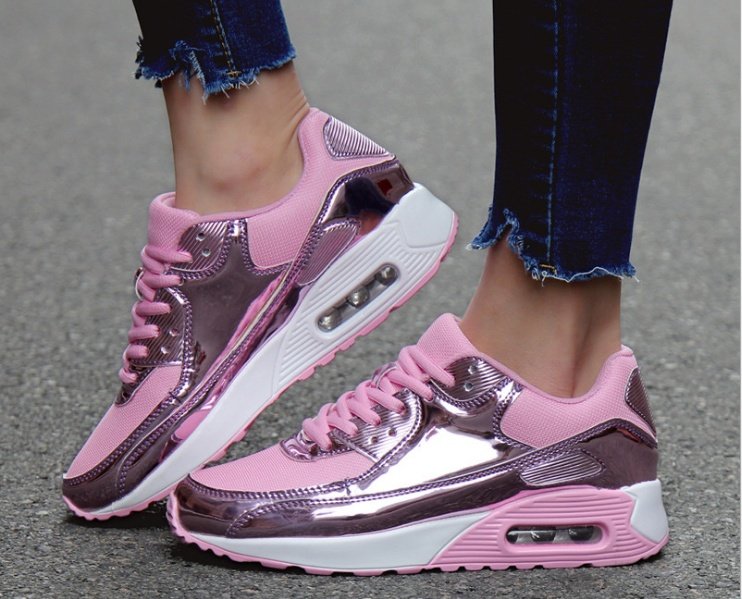 Mesh breathable running shoes, bright lacquer leather, Yuansu running shoes, sneakers - Image 8