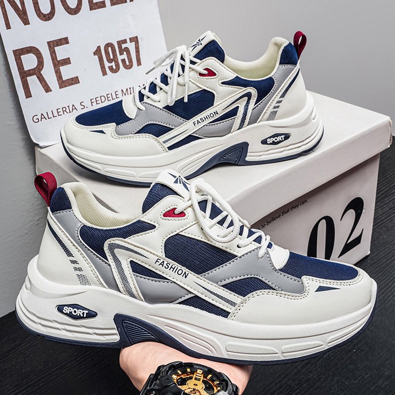 Men's Sports Shoes, New 2026 Summer Breathable Mesh Running Shoes, Platform Dad Sneakers For Male Students - Image 3