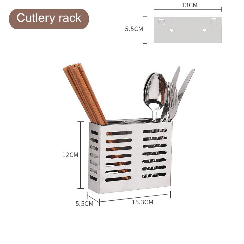Stainless Steel Non-perforated Wall Hanging Bowl Drain Rack Pot - Image 2