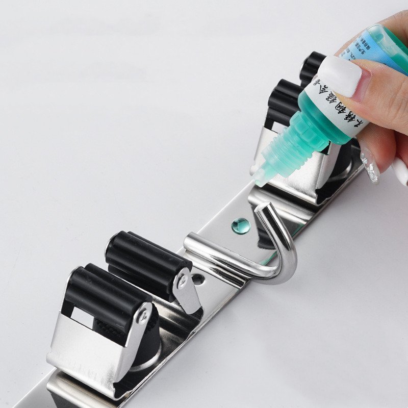 304 Stainless Steel Nail-free Mop Rack - Image 6