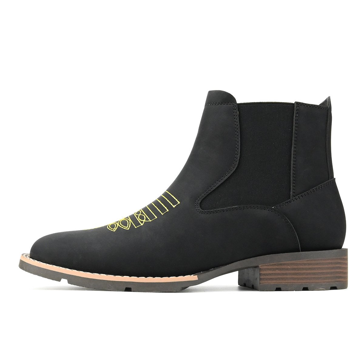 Embroidered Slip-on Chelsea Boots Men's Martin Boots - Image 9