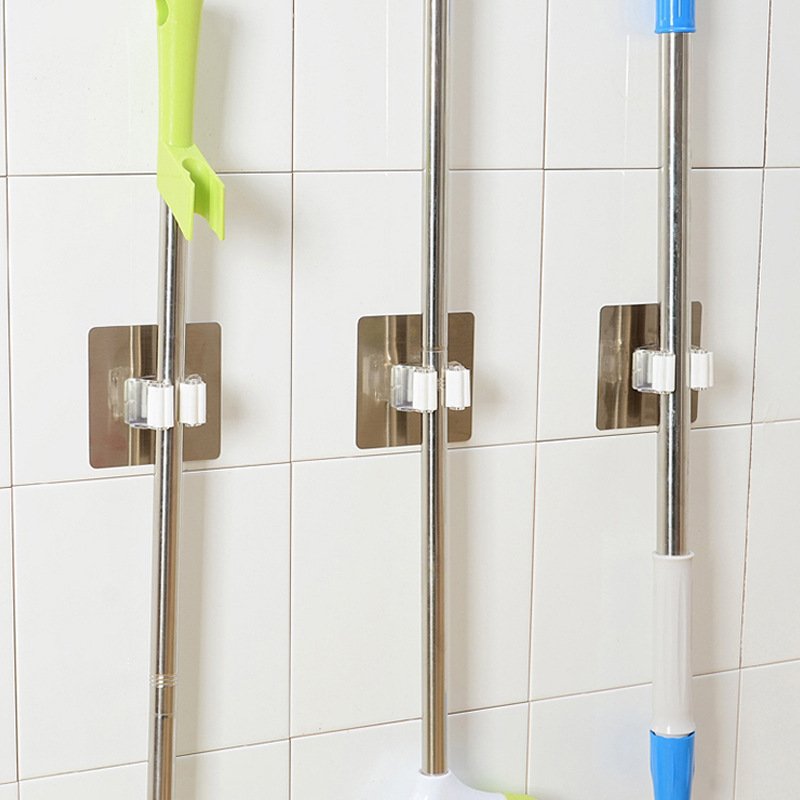 Colorful Multi-Purpose Hooks Wall Mounted Mop Organizer Holder RackBrush Broom Hanger Hook Kitchen Bathroom Strong Hooks - Image 2
