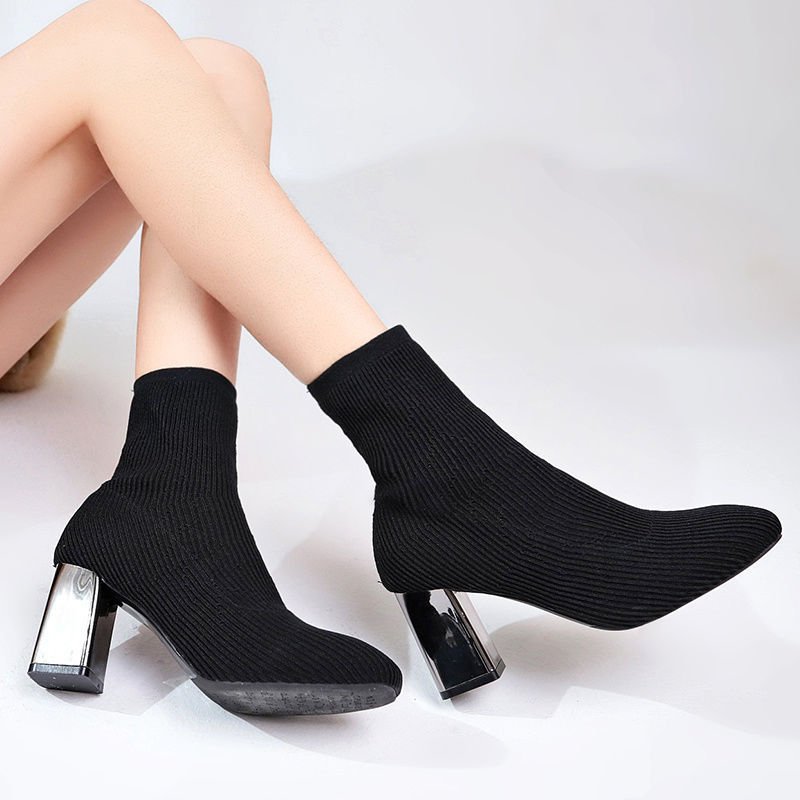 Elastic boots women high heels - Image 4