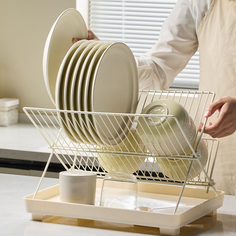 Household Folding Kitchen Dish Draining Rack - Image 7
