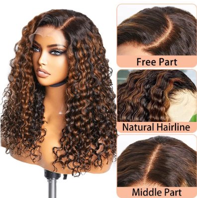European And American Ladies Front Lace Synthetic Wigs - Image 8