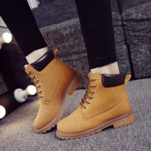 Mens CottonQuilted Dr MartensStyle BootsHighTop Casual Work Boots