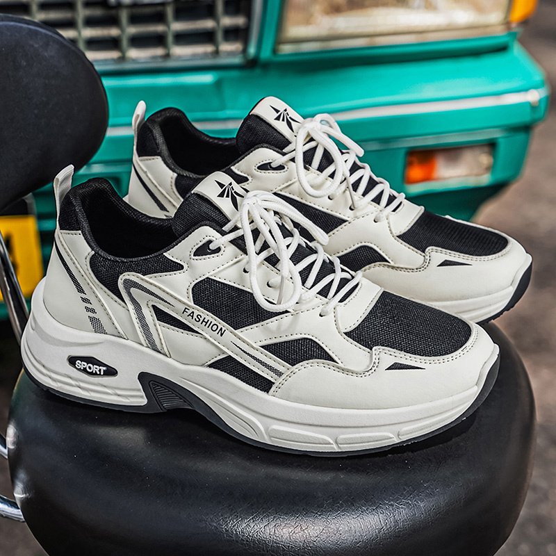 Men's Sports Shoes, New 2026 Summer Breathable Mesh Running Shoes, Platform Dad Sneakers For Male Students - Image 2