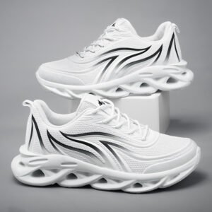 Men's Sports Mesh Shoes Red Coconut Running Shoes High-quality Athietic Sneakers