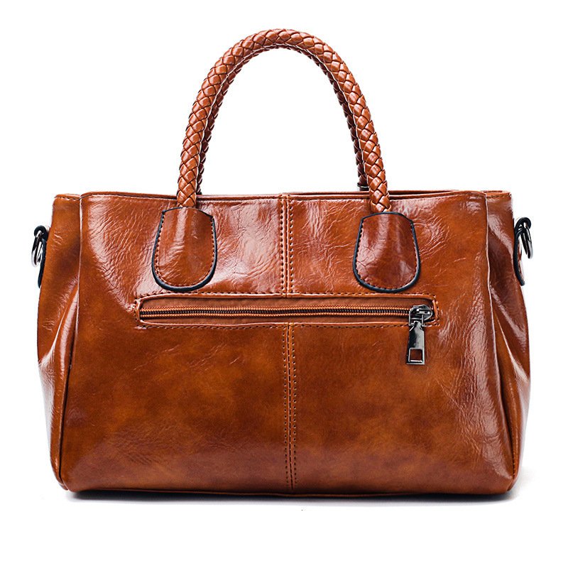 Oil wax leather women bag - Image 6
