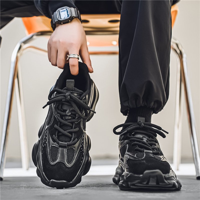 Chunky Soled Dad Sneakers With A Mesh Upper For A Casual Sporty Look - Image 6