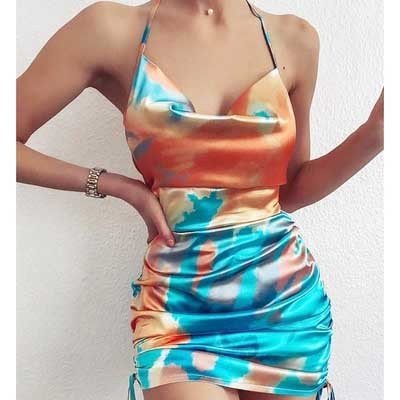 Women''s Sexy Backless Suspender Skirt Dresses - Image 4