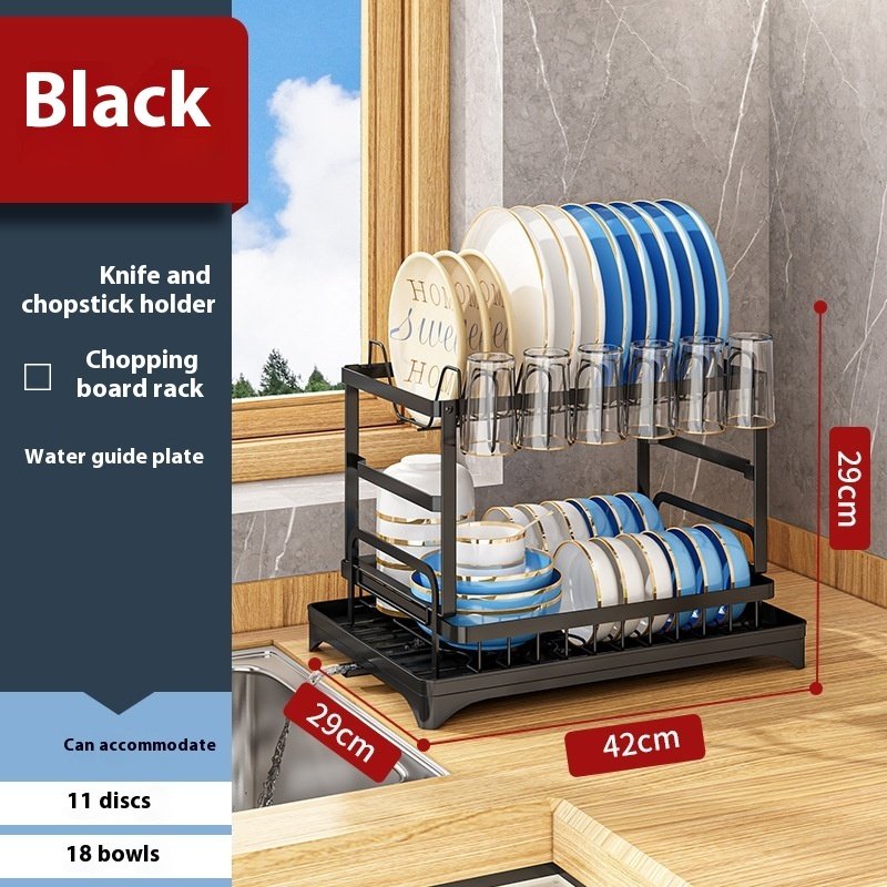Simple Home Kitchen Dish Storage Drain Rack - Image 2
