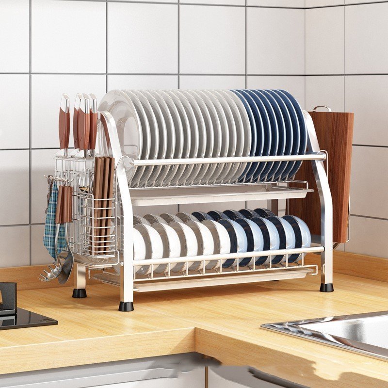 Stainless Steel Kitchen Storage Rack Multifunctional - Image 2