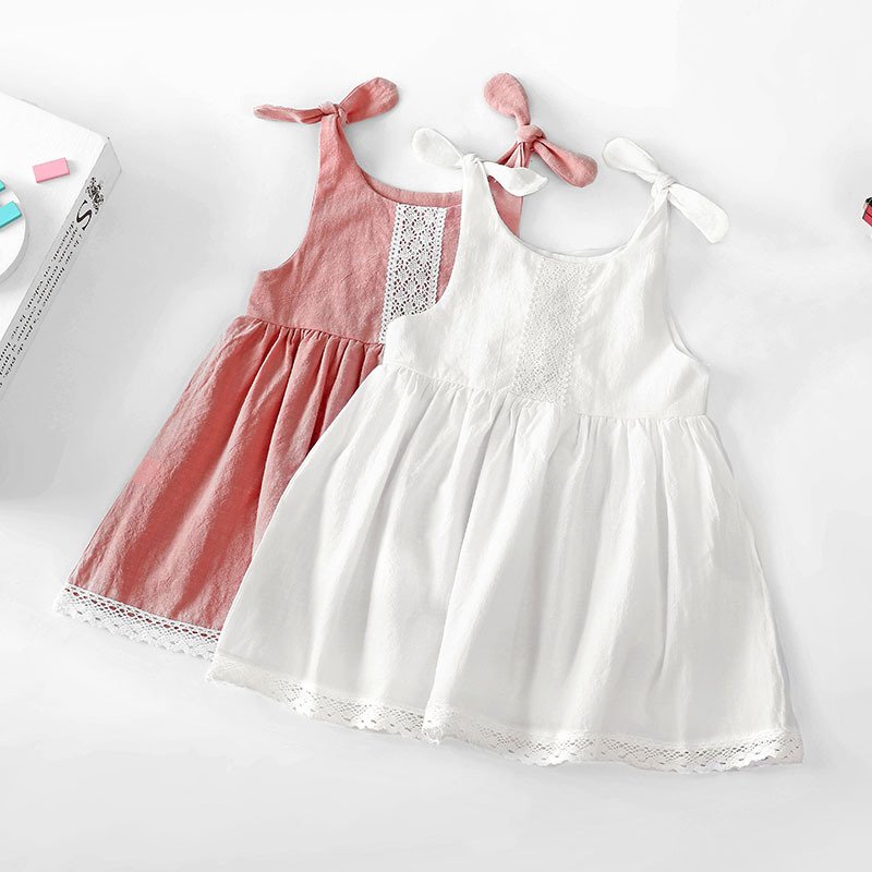 Girl Lace Princess Dress Lace Up - Image 6