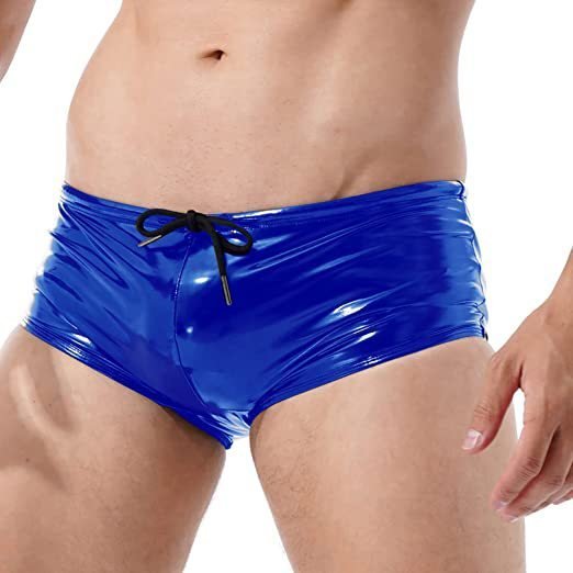 Sexy Bright Mirror PU Leather Men's Underwear Leather - Image 4