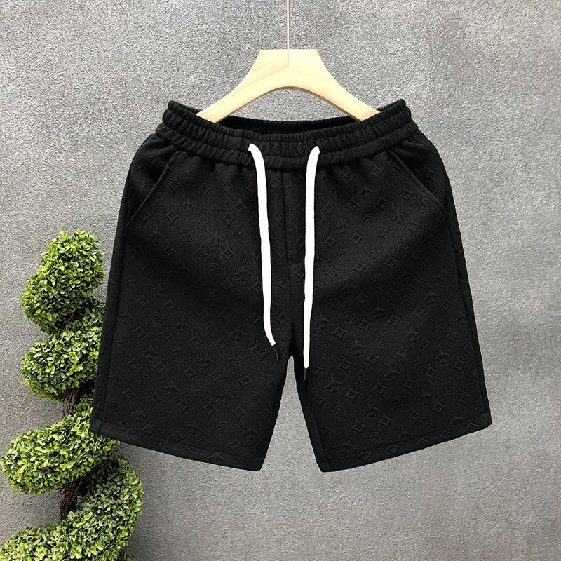 White Jacquard Shorts For Men Shorts - Image 7