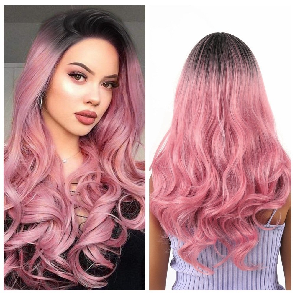 Gradient Color Long Curly Hair Big Wave High-temperature Fiber Chemical Fiber Wig - Image 2